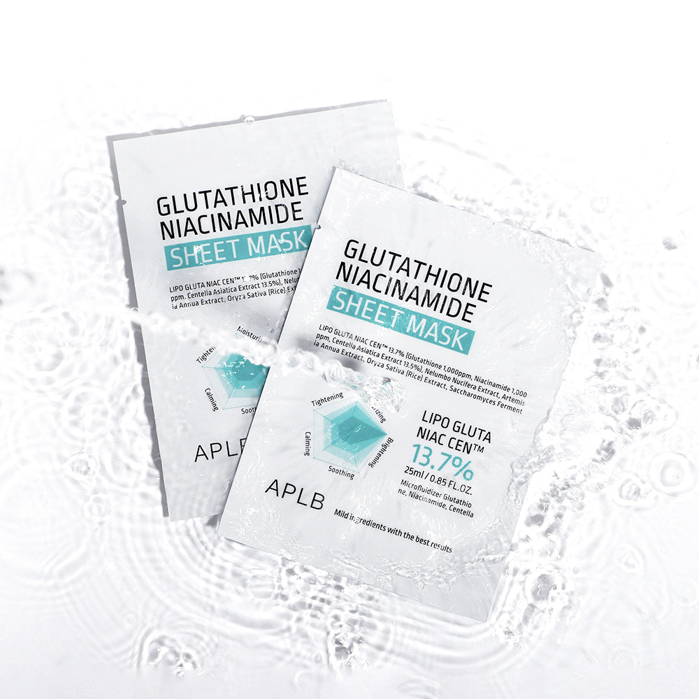 Glutathione Niacinamide Sheet Mask 10er Pack