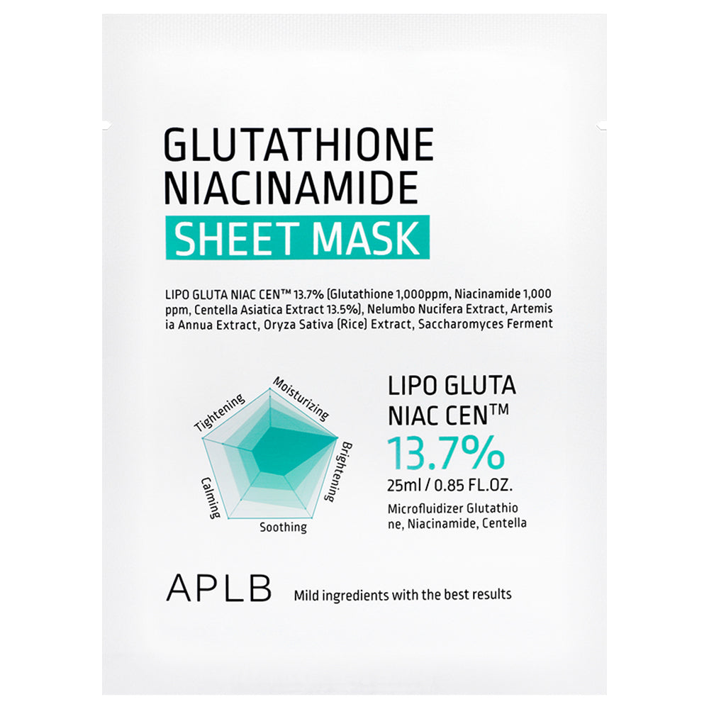 Glutathione Niacinamide Sheet Mask 10er Pack