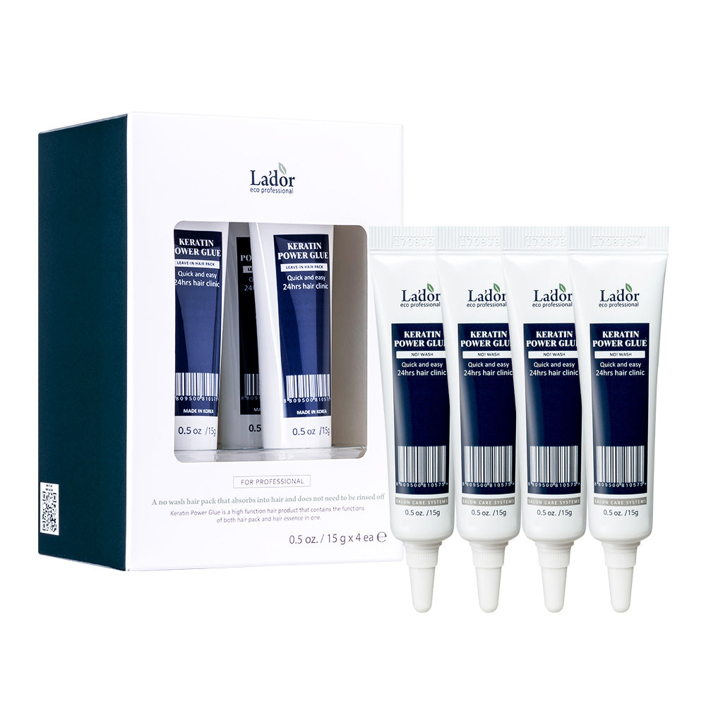 Keratin Power Glue Leave-In Hair Pack 4x15g