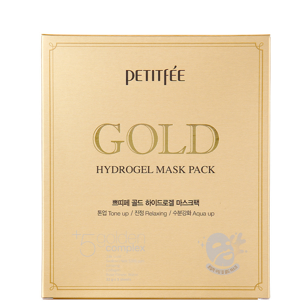 Gold Hydrogel Mask Pack 5er Set